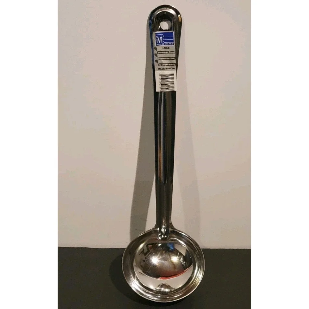 Kitchen Ladle Soup Sauce Straight Handle‎ Stainless Steel 13